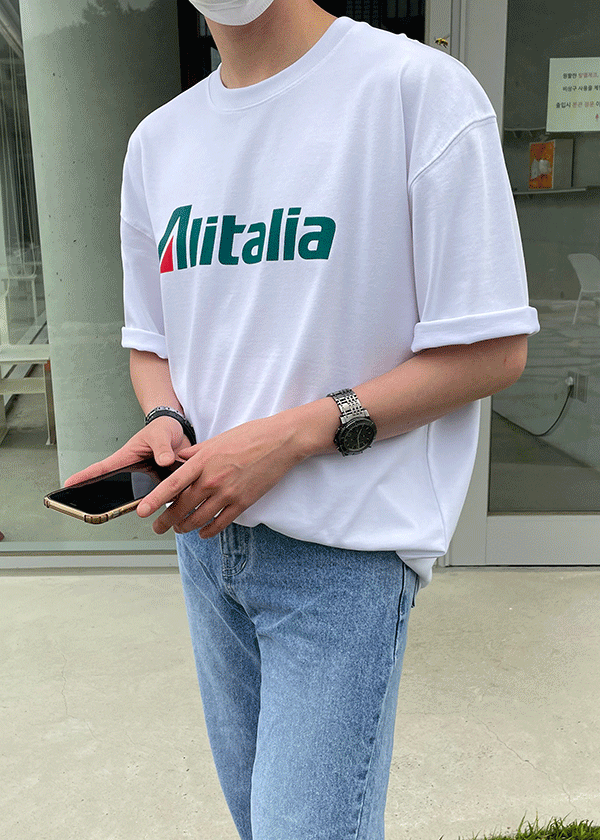 [정품] #Alitalia 텐션 반팔